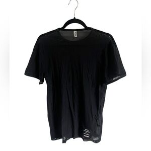 Moschino Mare Sheer Black Top, size large